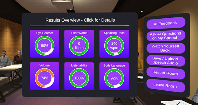Sales pitch in VR